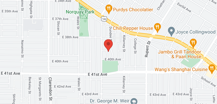 map of 5511 DUNDEE STREET